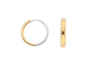 4059468459758 - Paar Ohrhänger ADELIA´S 585 Weißgold Ohrringe Creolen Ø 185 mm Gr Damen Gelbgold 585 silberfarben (silber) Damen Ohrhänger Goldschmuck für