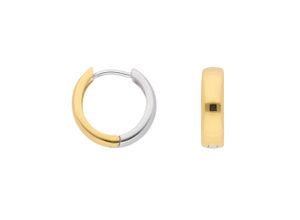 4059468459789 - Paar Ohrhänger ADELIA´S 333 Weißgold Ohrringe Creolen Ø 138 mm Gr Damen Gelbgold 333 silberfarben (silber) Damen Ohrhänger Goldschmuck für