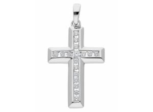 4059468461409 - Ketten-Anhänger ADELIA´S 925 Silber Kreuz Anhänger mit Zirkonia Schmuckanhänger Gr Damen mit Zirkonia Silber 925 (Sterlingsilber) silberfarben (silber) Damen mit Zirkonia Silberschmuck für & Herren