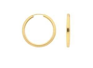 4059468465407 - Paar Ohrhänger ADELIA´S 333 Gold Ohrringe Creolen Ø 30 mm Gr Damen Gelbgold 333 goldfarben (gold) Damen Ohrhänger Goldschmuck für