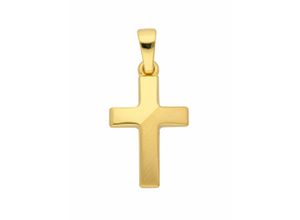 4059468466107 - Ketten-Anhänger ADELIA´S 333 Gold Kreuz Anhänger Schmuckanhänger Gr Damen Gelbgold 333 goldfarben (gold) Damen Anhänger Goldschmuck für & Herren