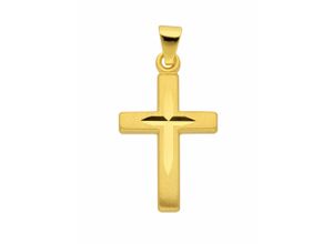 4059468466121 - Ketten-Anhänger ADELIA´S 333 Gold Kreuz Anhänger Schmuckanhänger Gr Damen Gelbgold 333 goldfarben (gold) Damen Anhänger Goldschmuck für & Herren