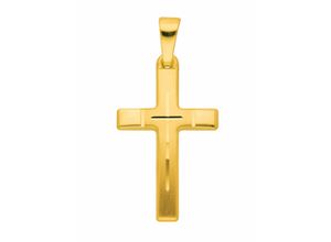 4059468466213 - Ketten-Anhänger ADELIA´S 333 Gold Kreuz Anhänger Schmuckanhänger Gr Damen Gelbgold 333 goldfarben (gold) Damen Anhänger Goldschmuck für & Herren