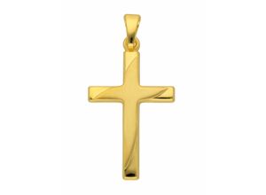 4059468466299 - Ketten-Anhänger ADELIA´S 333 Gold Kreuz Anhänger Schmuckanhänger Gr Damen Gelbgold 333 goldfarben (gold) Damen Anhänger Goldschmuck für & Herren