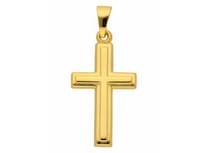 4059468466312 - Ketten-Anhänger ADELIA´S 333 Gold Kreuz Anhänger Schmuckanhänger Gr Damen Gelbgold 333 goldfarben (gold) Damen Anhänger Goldschmuck für & Herren