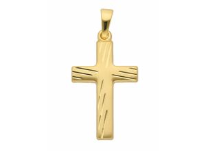 4059468466329 - Ketten-Anhänger ADELIA´S 333 Gold Kreuz Anhänger Schmuckanhänger Gr Damen Gelbgold 333 goldfarben (gold) Damen Anhänger Goldschmuck für & Herren