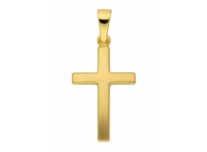 4059468466350 - Ketten-Anhänger ADELIA´S 333 Gold Kreuz Anhänger Schmuckanhänger Gr Damen Gelbgold 333 goldfarben (gold) Damen Anhänger Goldschmuck für & Herren