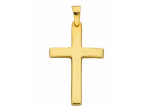 4059468466466 - Ketten-Anhänger ADELIA´S 585 Gold Kreuz Anhänger Schmuckanhänger Gr Damen Gelbgold 585 goldfarben (gold) Damen Anhänger Goldschmuck für & Herren