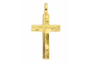 4059468466640 - Ketten-Anhänger ADELIA´S 333 Gold Kreuz Anhänger Schmuckanhänger Gr Damen Gelbgold 333 goldfarben (gold) Damen Anhänger Goldschmuck für & Herren