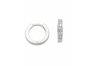 4059468470272 - Paar Creolen ADELIA´S 925 Silber Ohrringe mit Zirkonia Ø 118 mm Gr Damen Silber 925 (Sterlingsilber) silberfarben (silber) Damen mit Zirkonia Silberschmuck für