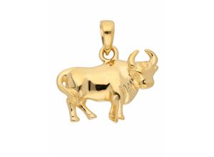 4059468470715 - Ketten-Anhänger ADELIA´S 585 Gold Sternzeichen Anhänger Stier Schmuckanhänger Gr Damen Stier Gelbgold 585 goldfarben (gold) Damen Anhänger Goldschmuck für & Herren