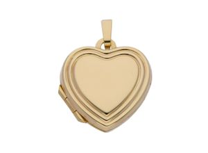 4059468477967 - Ketten-Anhänger ADELIA´S 333 Gold Medaillon Anhänger Schmuckanhänger Gr Damen Gelbgold 333 goldfarben (gold) Damen Anhänger Goldschmuck für