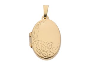 4059468478100 - Ketten-Anhänger ADELIA´S 333 Gold Medaillon Anhänger Schmuckanhänger Gr Damen Gelbgold 333 goldfarben (gold) Damen Anhänger Goldschmuck für