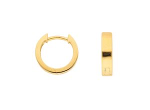 4059468480028 - Paar Ohrhänger ADELIA´S 585 Gold Ohrringe Creolen Ø 117 mm Gr Damen Gelbgold 585 goldfarben (gold) Damen Ohrhänger Goldschmuck für