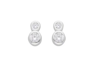 4059468482527 - Paar Ohrhänger ADELIA´S 925 Silber Ohrringe Ohrstecker mit Zirkonia Gr Damen Silber 925 (Sterlingsilber) silberfarben (silber) Damen mit Zirkonia Silberschmuck für