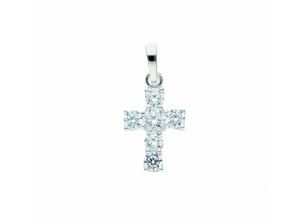 4059468483920 - Ketten-Anhänger ADELIA´S 925 Silber Kreuz Anhänger mit Zirkonia Schmuckanhänger Gr Damen mit Zirkonia Silber 925 (Sterlingsilber) silberfarben (silber) Damen mit Zirkonia Silberschmuck für & Herren