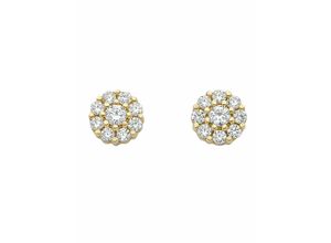 4059468488345 - Paar Ohrhänger ADELIA´S 333 Gold Ohrringe Ohrstecker mit Zirkonia Gr Damen Gelbgold 333 goldfarben (gold) Damen Ohrhänger mit Zirkonia Goldschmuck für