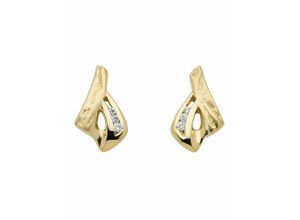 4059468488352 - Paar Ohrhänger ADELIA´S 333 Gold Ohrringe Ohrstecker mit Zirkonia Gr Damen Gelbgold 333 goldfarben (gold) Damen Ohrhänger mit Zirkonia Goldschmuck für