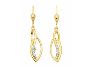 4059468488734 - Paar Ohrhänger ADELIA´S 333 Gold Ohrringe mit Zirkonia Gr Damen Gelbgold 333 goldfarben (gold) Damen Ohrhänger mit Zirkonia Goldschmuck für