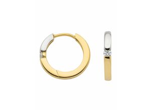 4059468488871 - Paar Ohrhänger ADELIA´S 333 Gold Ohrringe Creolen mit Zirkonia Gr Damen Gelbgold 333 goldfarben (gold) Damen Ohrhänger mit Zirkonia Goldschmuck für