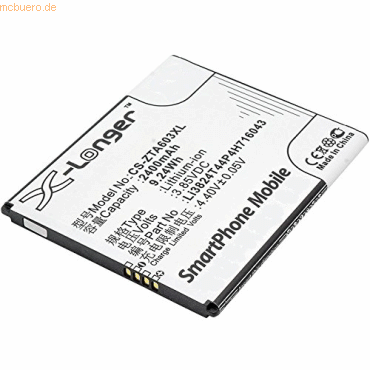 4059612322167 - Akku für Zte LI3824T44P4H716043 Li-Ion 385 Volt 2400 mAh schwarz