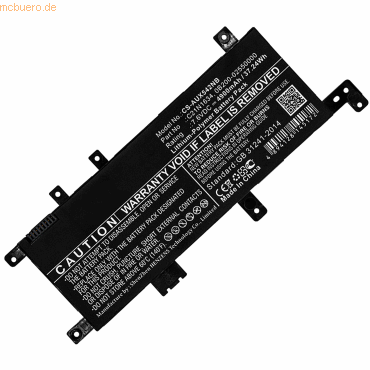 4059612392078 - Akku für Asus X542UA-DM991T Li-Pol 76 Volt 4900 mAh schwarz