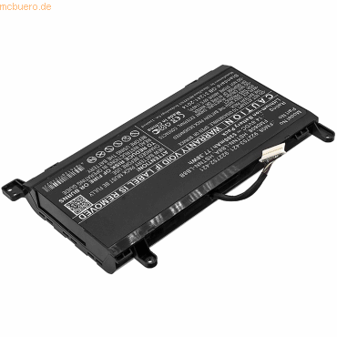 4059612490033 - Akku für Hp Omen 17-AN009UR Li-Ion 146 Volt 5300 mAh Schwarz