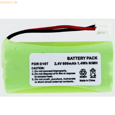 4059612597510 - Akku für Vtech 89-1339-01 NiMH 24 Volt 600 mAh grün