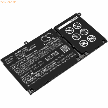 4059612650406 - Akku für Dell Latitude 15 3510 Li-Ion 1125 Volt 3450 mAh schwarz