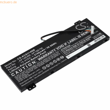 4059612655050 - Akku für Acer ConceptD 3 Pro CN315-71P- Li-Pol 154 Volt 3700 mAh 4059612655050 - Akku für Acer ConceptD 3 Pro CN315-71P- Li-Pol 154 Volt 3700 mAh