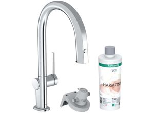 4059625391112 - Aqittura M91 Küchenmischer Starter Set FilterSystem 210 ausziehbar bis 50cm 1jet 76801 Farbe Chrom - 76801000 - Hansgrohe