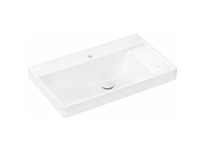 4059625413982 - Xelu q - Waschbecken 80x48 cm ohne Überlauf 2 Hahnlöcher SmartClean weiß 61025450 - Hansgrohe