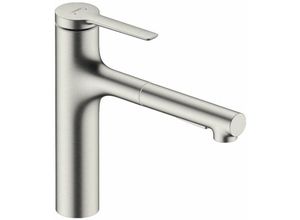 4059625462874 - Zesis M33 - Spültischarmatur mit ausziehbarer Brause sBox Edelstahloptik 74823800 - Hansgrohe