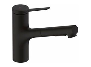 4059625464779 - Zesis M33 - Spültischarmatur mit ausziehbarer Brause schwarz matt 74820670 - Hansgrohe