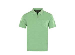 4059657790341 - Shirt Kurzarm-Poloshirt Softknit mit verdecktem Reißverschluss und Brusttasche in Regular Fit