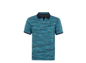 4059657809258 - Shirt Kurzarm-Poloshirt Softknit mit Reißverschluss Brusttasche und Logo-Stickerei