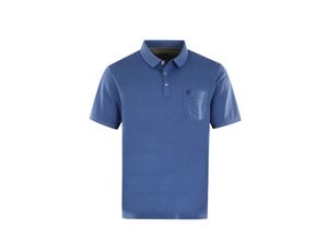 4059657813354 - Shirt Kurzarm-Poloshirt Softknit mit Knopfleiste und Brusttasche in Regular Fit