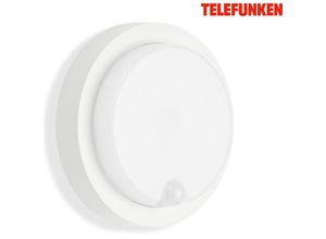 4059709003726 - LED Außenwandleuchte TELEFUNKEN DORTMUND 12 W 1150 lm IP44 weiß Kunststoff Ø 17 cm