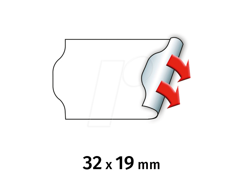 4059732203834 - 30007365 - Preis-Etiketten 32x19 mm permanent weiß 10000 Stück