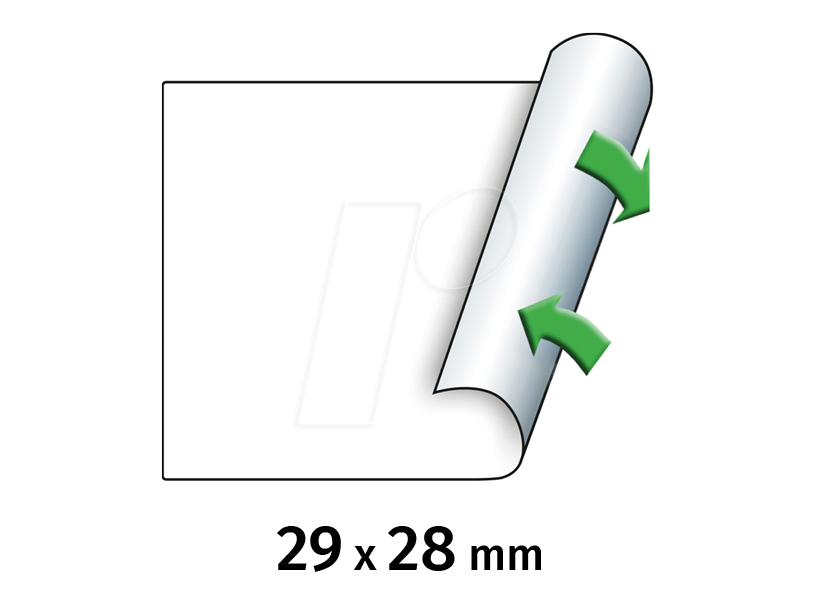 4059732204015 - 30007371 - Preis-Etiketten 29x28 mm ablösbar weiß 5000 Stück