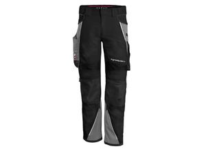 4059737001329 - Arbeitshose iron in schwarz grau Größe 54 - moderne Bundhose - funktionale Werkstatthose - schwarz grau - 54 - Qualitex