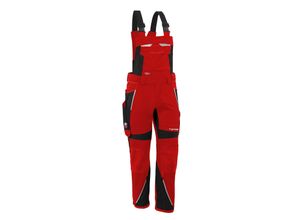 4059737003354 - Arbeitshose iron in rot schwarz Größe 68 - moderne Latzhose - funktionaler Blaumann - rot schwarz - 68 - Qualitex 4059737003354 - Arbeitshose iron in rot schwarz Größe 68 - moderne Latzhose - funktionaler Blaumann - rot schwarz - 68 - Qualitex