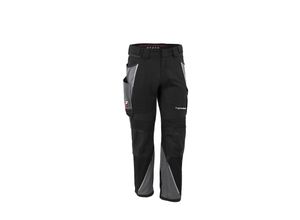 4059737009875 - Arbeitshose iron in schwarz grau Größe 32 - moderne Bundhose - funktionale Werkstatthose - schwarz grau - 32 - Qualitex