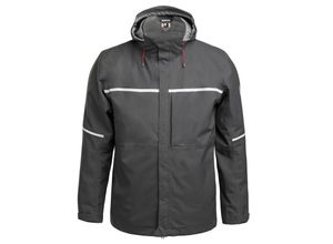 4059737017917 - QUALITEX HIGH QUALITY WORKWEAR Hardshelljacke RESIST anthrazit Herren L