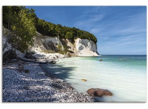 4059745017336 - Wandbild ARTLAND Kreidefelsen auf der Insel Rügen III Bilder Gr B H 90 cm x 60 cm Leinwandbild Küste 1 St blau Kunstdrucke Bilder als Alubild Leinwandbild Wandaufkleber oder Poster in versch Größen