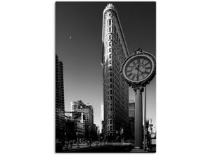 4059745551960 - Wandbild ARTLAND New York Flatiron Bilder Gr B H 60 cm x 90 cm Leinwandbild Amerika 1 St schwarz Bild Kunstdruck Kunstdrucke Bilder als Alubild Leinwandbild Wandaufkleber oder Poster in versch Größen