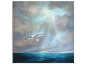 4059745597999 - Wandbild ARTLAND Frei sein Bilder Gr B H 40 cm x 40 cm Leinwandbild Gewässer quadratisch 1 St blau Bild Poster Bilder als Alubild Leinwandbild Wandaufkleber oder in versch Größen