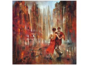 4059745600033 - Wandbild ARTLAND Tango Bilder Gr B H 70 cm x 70 cm Alu-Dibond-Druck Sport quadratisch 1 St rot Bild Poster Bilder als Alubild Leinwandbild Wandaufkleber oder in versch Größen