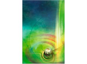 4059745626828 - Wandbild ARTLAND Abstraktes Spiel CB Bilder Gr B H 60 cm x 90 cm Alu-Dibond-Druck Muster Hochformat 1 St grün Bild Leinwandbild Kunstdrucke Bilder als Alubild Leinwandbild Wandaufkleber oder Poster in versch Größen