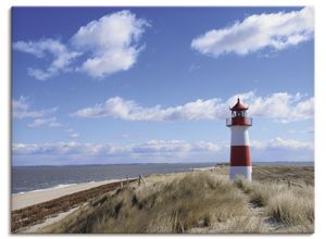 4059745647694 - Wandbild ARTLAND Leuchtturm Sylt Bilder Gr B H 100 cm x 50 cm Leinwandbild Gebäude Querformat 1 St blau Bild Leinwandbild Kunstdrucke Bilder als Alubild Leinwandbild Wandaufkleber oder Poster in versch Größen